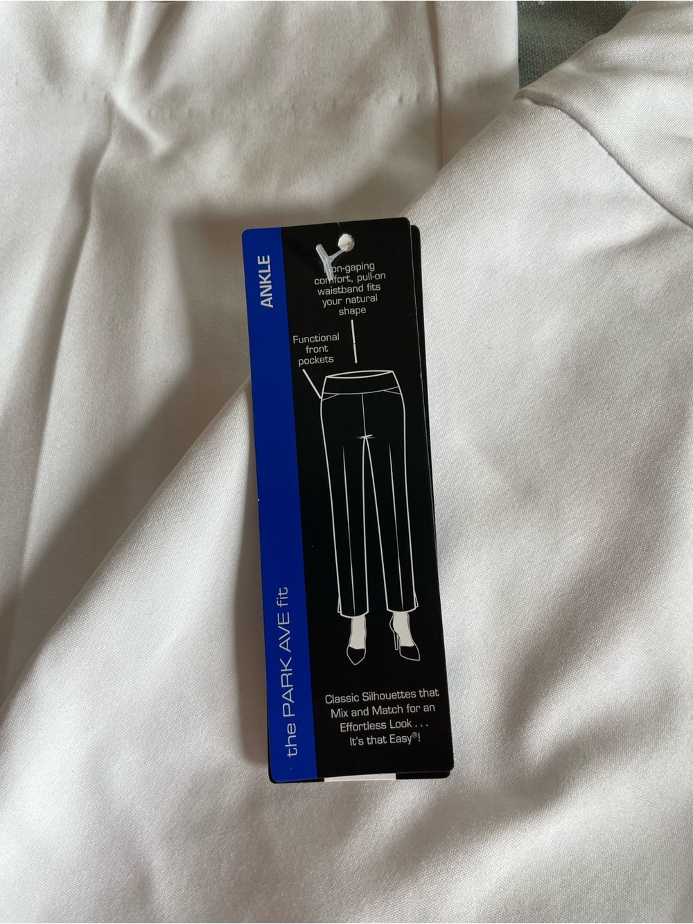 Investments Women's White Ankle Stretch Dress Pants - Picture 3 of 11